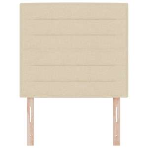 Čelo postele Krémová 90 cm textil - obrázek 4