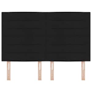 Čelo postele Černý 144 cm textil - obrázek 4