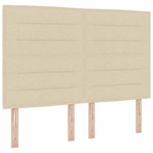 Čelo postele Krémová 160 cm textil - obrázek 2