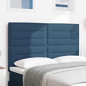Čelo postele Modrá 160 cm textil - obrázek 1