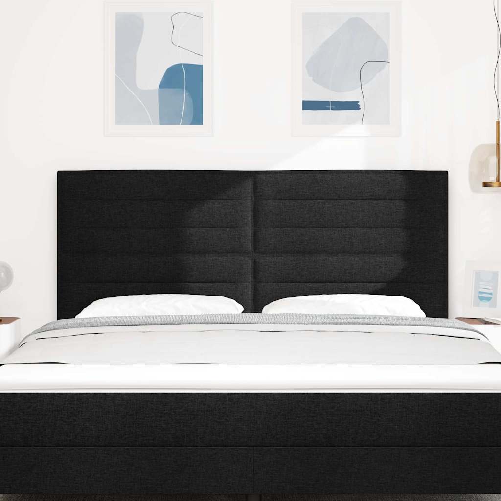 Thumbnail - vidaXL Kopfteil mit Kopfteil Schwarz 180 cm Kunstleder