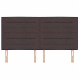 Čelo postele Tmavě hnědá 180 cm textil - obrázek 4