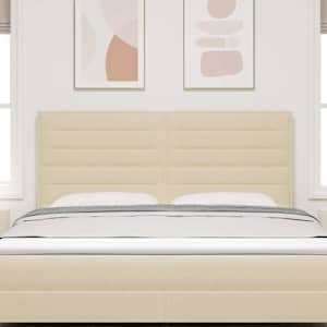 Čelo postele Krémová 180 cm textil - obrázek 3