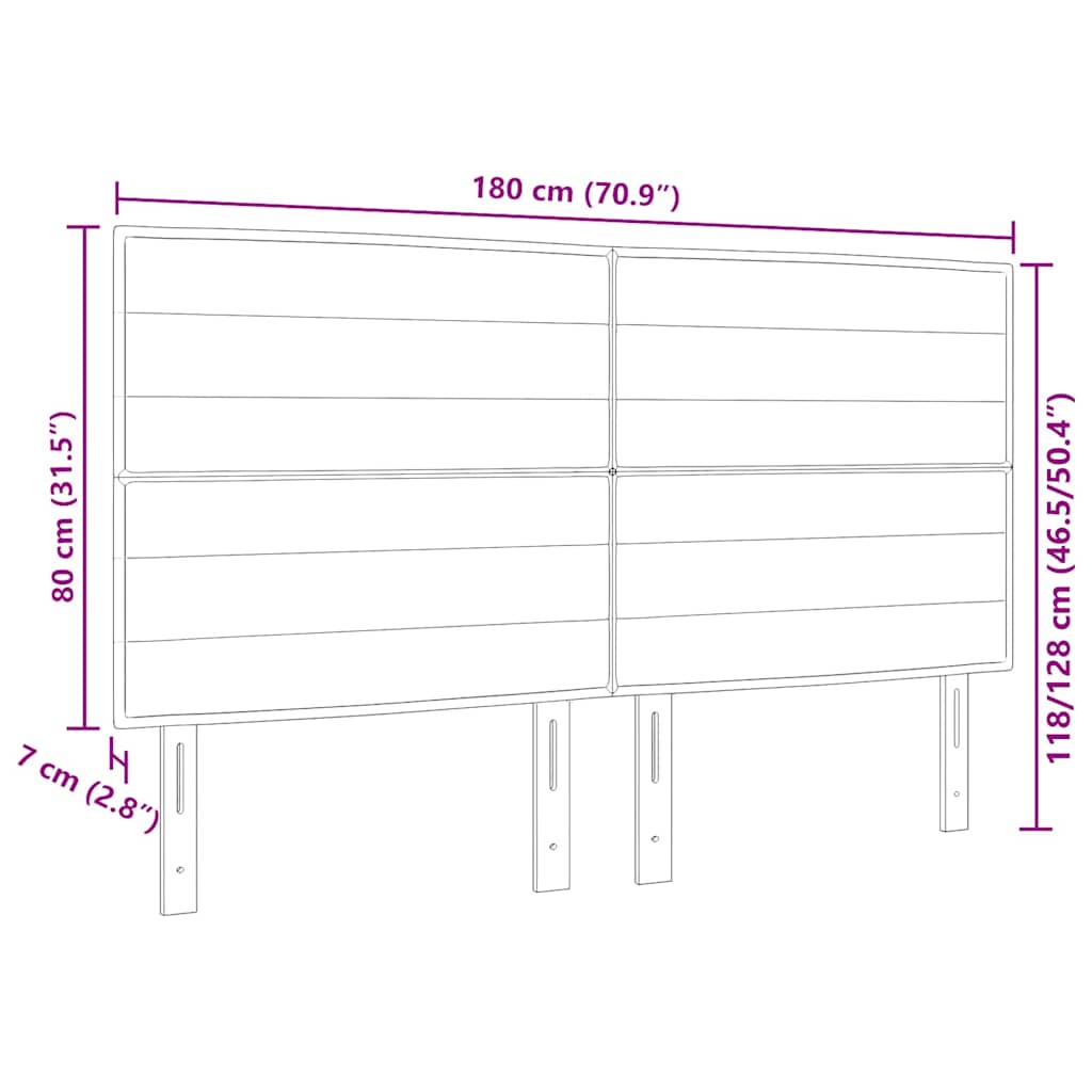 Vzglavje Modra 180 cm blago - slika 9