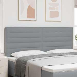 Vzglavje Svetlo siva 200 cm blago