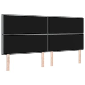 Čelo postele Světle šedá 200 cm textil - obrázek 6