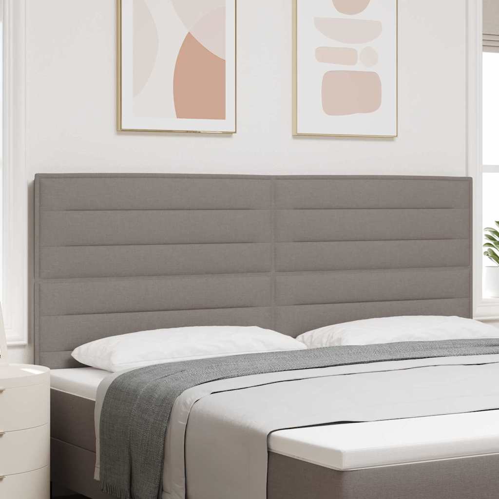 Sengegavl Linje Design Taupe 200 cm Stof