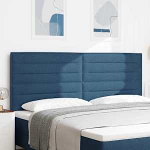 Čelo postele Modrá 200 cm textil - obrázek 1