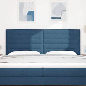Čelo postele Modrá 200 cm textil - obrázek 3