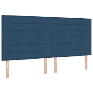 Čelo postele Modrá 200 cm textil - obrázek 2