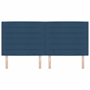 Čelo postele Modrá 200 cm textil - obrázek 4