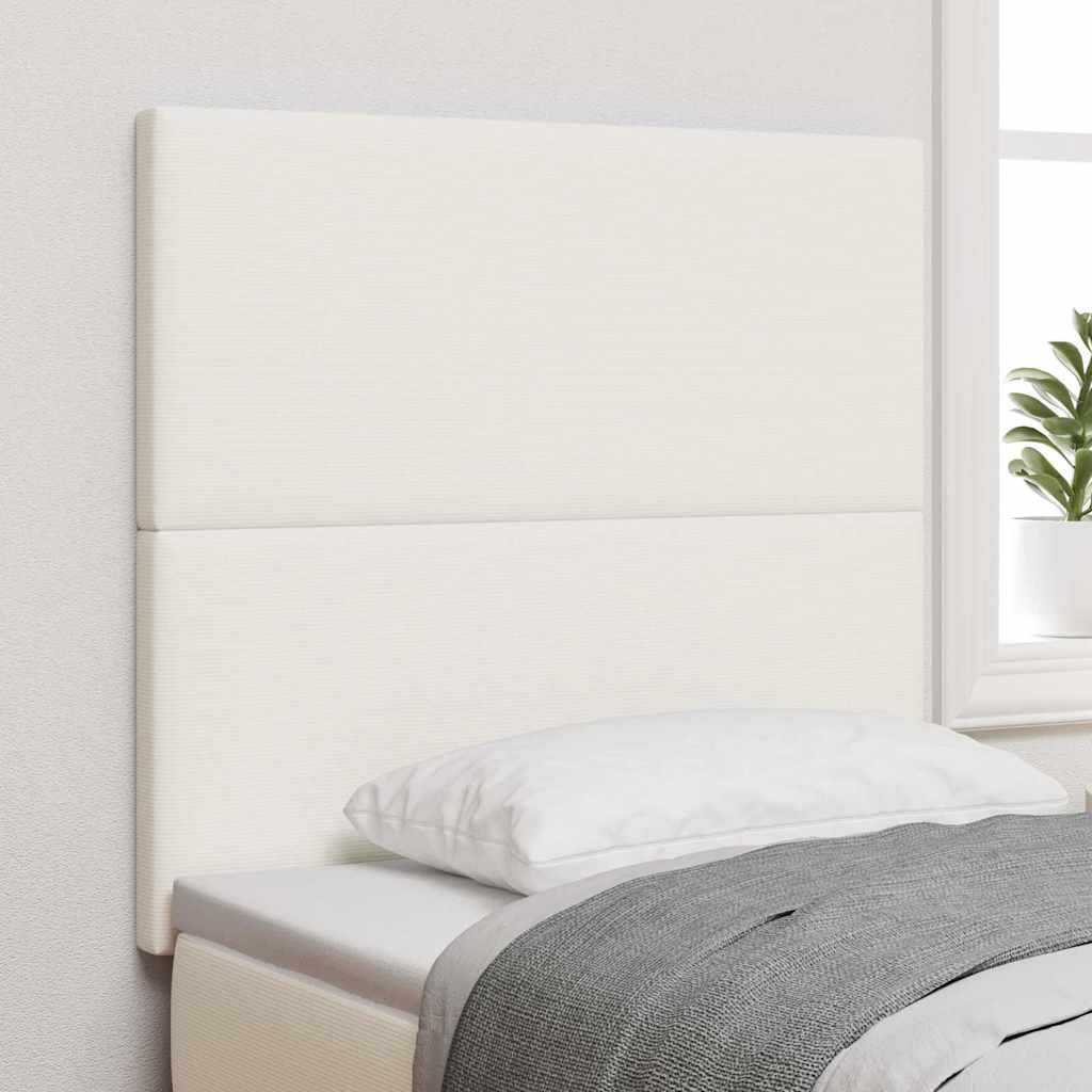 Hovedgærde Enkel Design Creme 80 cm Corduroy Stof
