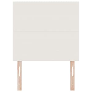Čelo postele Krémová 80 cm Žebrovaná látka - obrázek 4