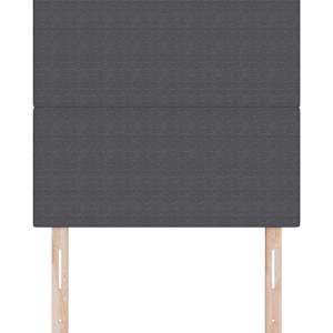 Čelo postele Tmavě šedá 90 cm Žebrovaná látka - obrázek 4