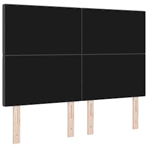 Čelo postele Tmavě šedá 144 cm Žebrovaná látka - obrázek 6