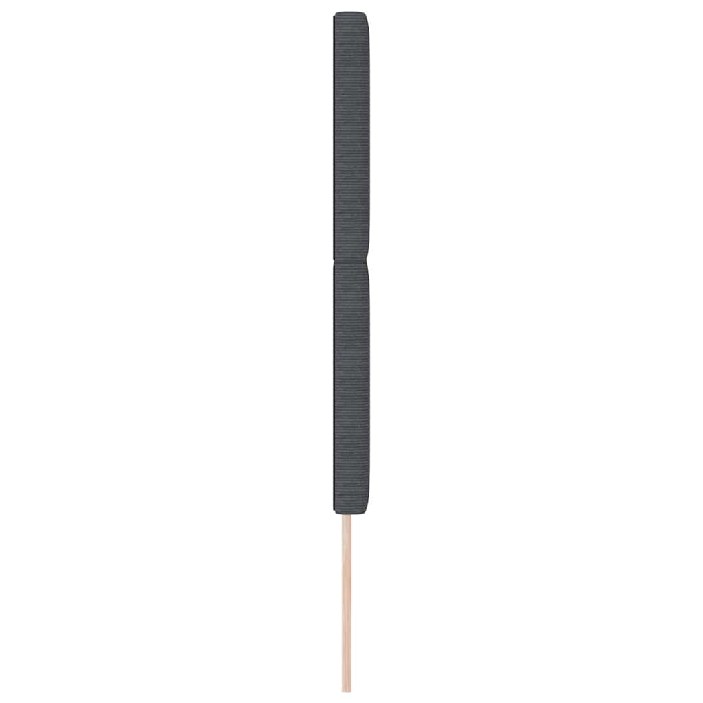 Vzglavje Temno siva 144 cm Žametna tkanina - slika 5