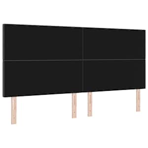 Čelo postele Tmavě šedá 200 cm Žebrovaná látka - obrázek 6