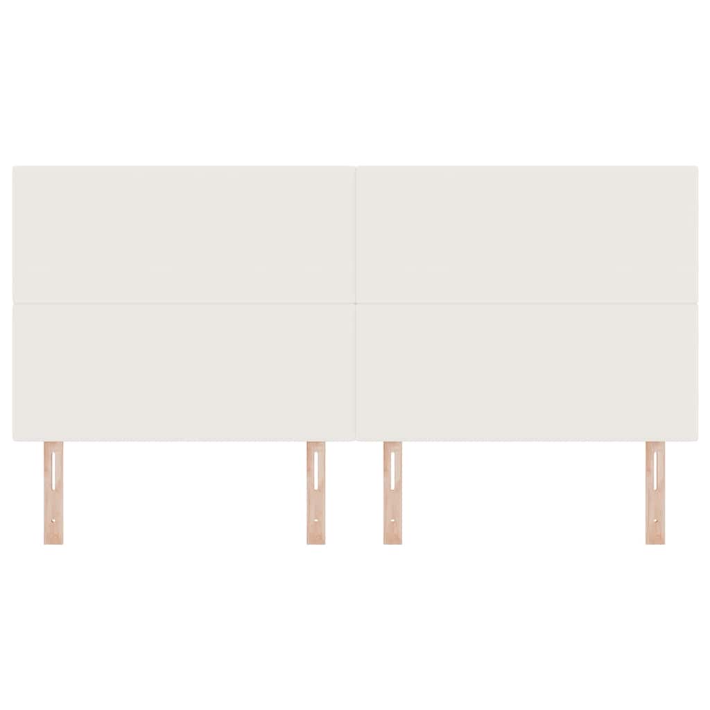 Vzglavje krema 200 cm Žametna tkanina - slika 4