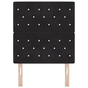 Čelo postele Černý 80 cm samet - obrázek 4