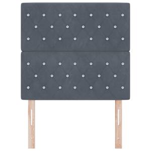 Čelo postele Tmavě šedá 100 cm samet - obrázek 4