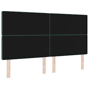 Čelo postele Tmavě zelená samet - obrázek 6