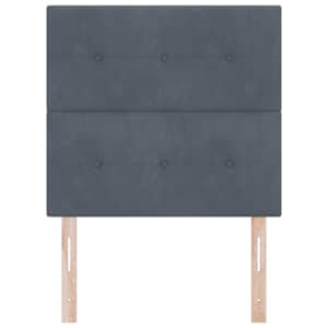 Čelo postele Tmavě šedá 80 cm samet - obrázek 4
