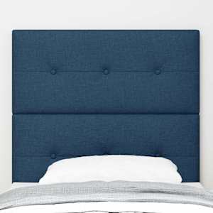 Výškově nastavitelné čelo postele s čelo Modrá 90 cm textil - obrázek 3