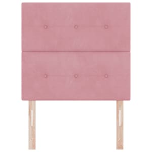 Čelo postele Růžová 90 cm samet - obrázek 4