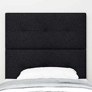 Výškově nastavitelné čelo postele s čelo Černá 100 cm textil - obrázek 3