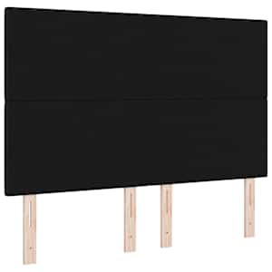 Výškově nastavitelné čelo postele s čelo Černá 144 cm textil - obrázek 6