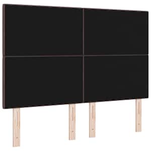 Výškově nastavitelné čelo postele Tmavě hnědá 144 cm textil - obrázek 6
