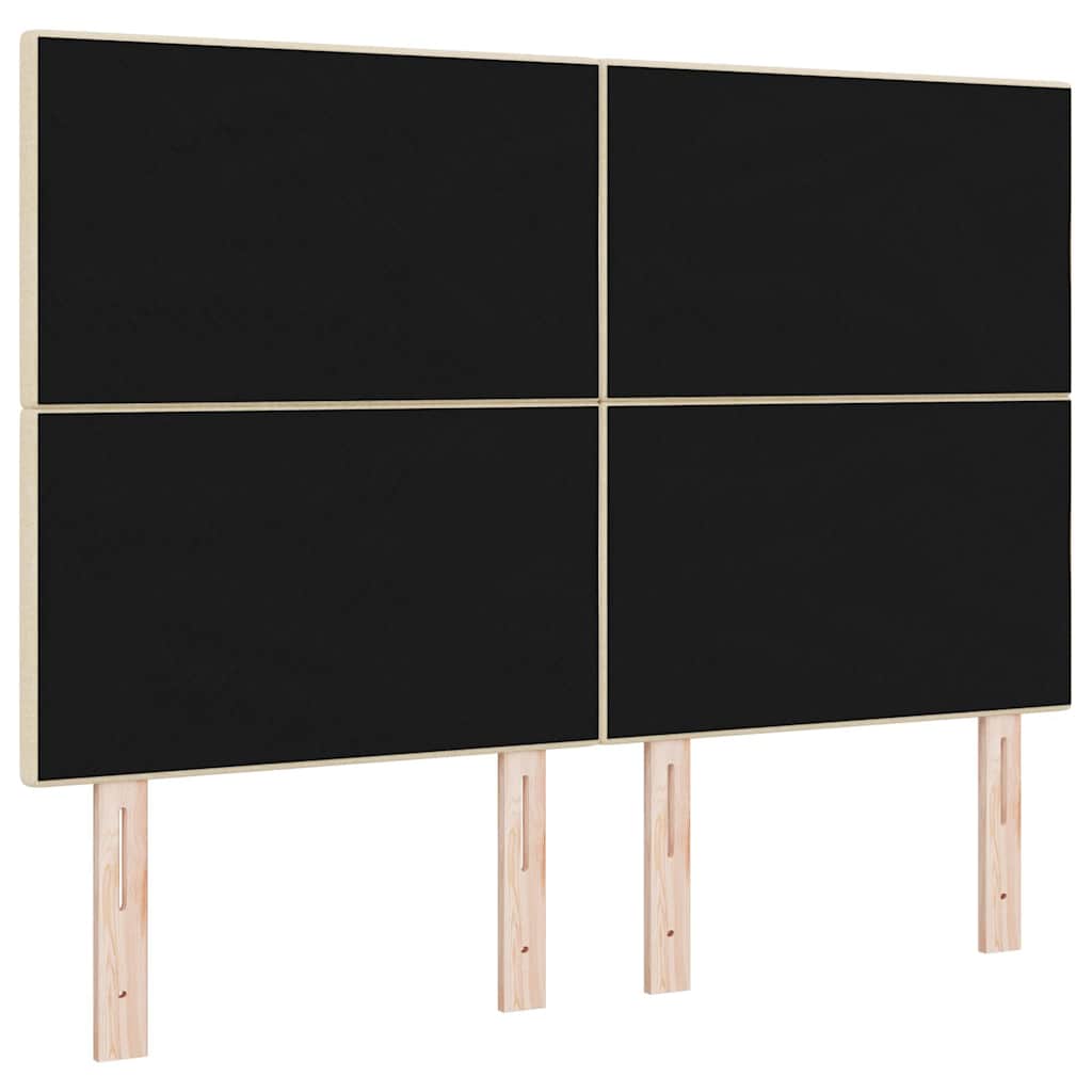 Višinsko nastavljiva vzglavnica z vzglavjem krema 144 cm blago - slika 6