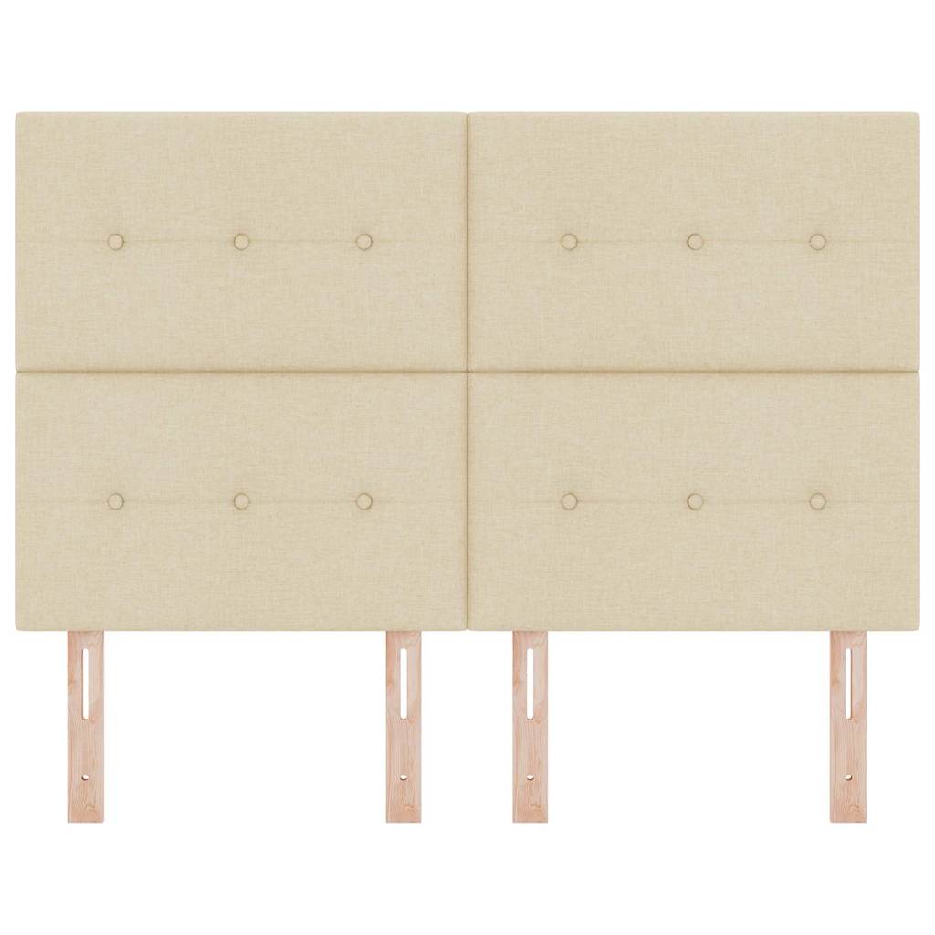 Višinsko nastavljiva vzglavnica z vzglavjem krema 144 cm blago - slika 4