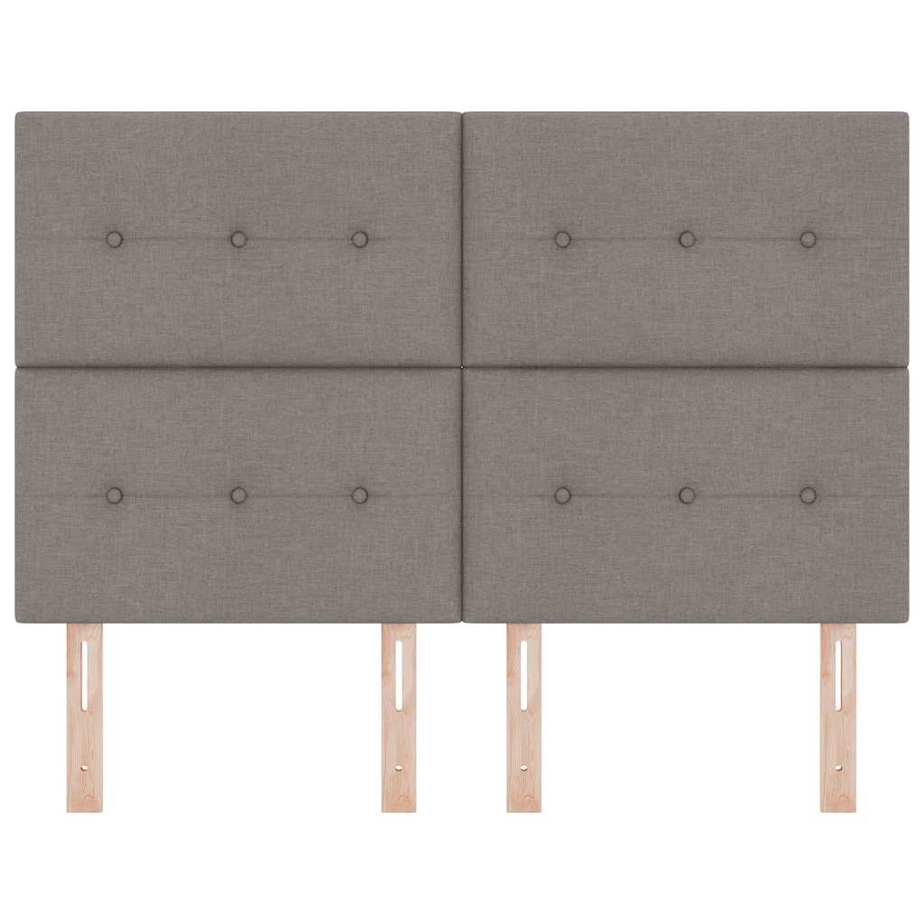 Višinsko nastavljiva vzglavnica z vzglavjem Taupe 160 cm blago - slika 4