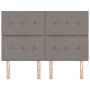 Výškově nastavitelné čelo postele s čelo Taupe 160 cm textil - obrázek 4