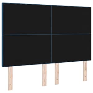 Výškově nastavitelné čelo postele s čelo Modrá 160 cm textil - obrázek 6