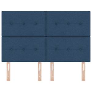Výškově nastavitelné čelo postele s čelo Modrá 160 cm textil - obrázek 4