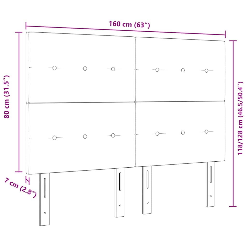 Vzglavje Temno zelena 160 cm Žamet - slika 9