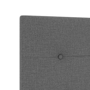 Výškově nastavitelné čelo postele Tmavě šedá 180 cm textil - obrázek 7