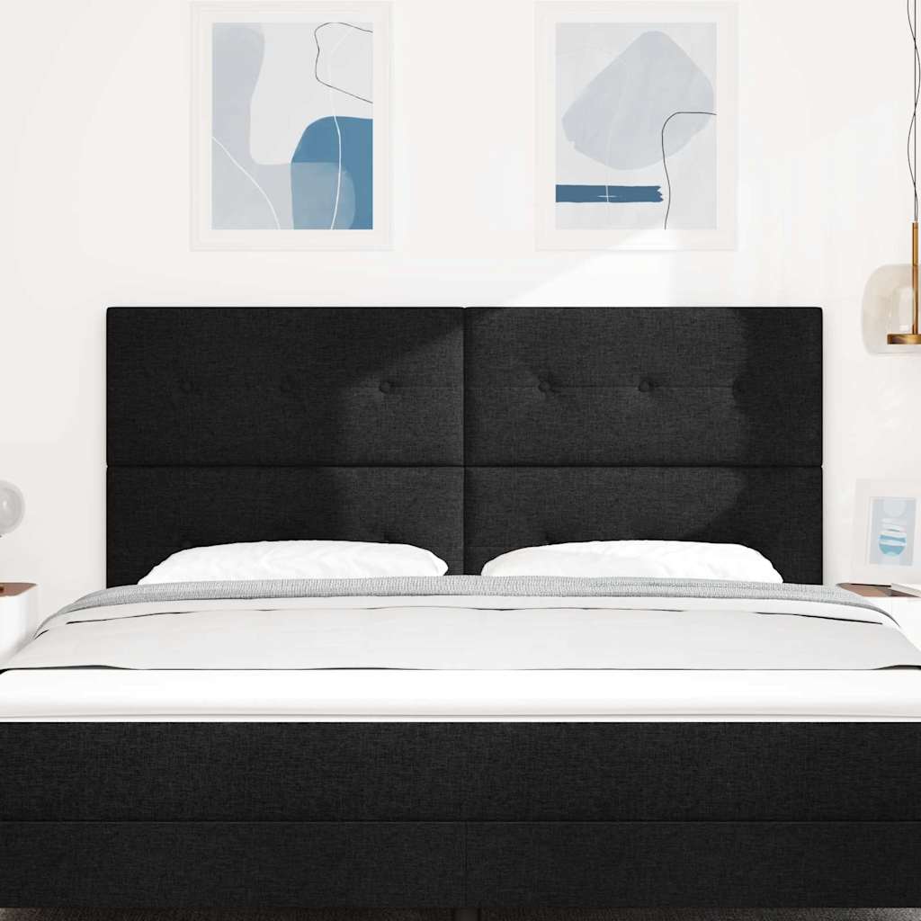 Thumbnail - vidaXL Höhenverstellbares Kopfteil mit Kopfteil Schwarz 180 cm Stoff