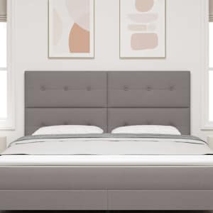 Výškově nastavitelné čelo postele s čelo Taupe 180 cm textil - obrázek 3
