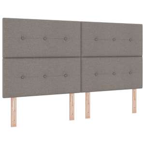 Výškově nastavitelné čelo postele s čelo Taupe 180 cm textil - obrázek 2