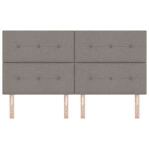 Výškově nastavitelné čelo postele s čelo Taupe 180 cm textil - obrázek 4