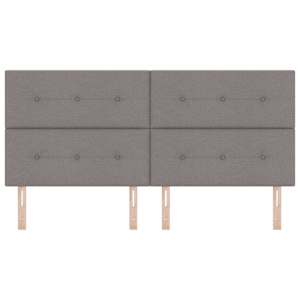 Výškově nastavitelné čelo postele s čelo Taupe 200 cm textil - obrázek 4