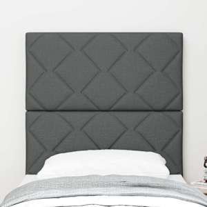 Čelo postele Tmavě šedá 80 cm textil - obrázek 3