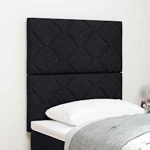Čelo postele Černý 80 cm textil - obrázek 1