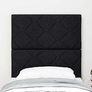 Čelo postele Černý 80 cm textil - obrázek 3