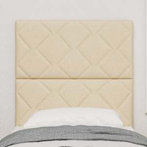 Čelo postele Krémová 80 cm textil - obrázek 3