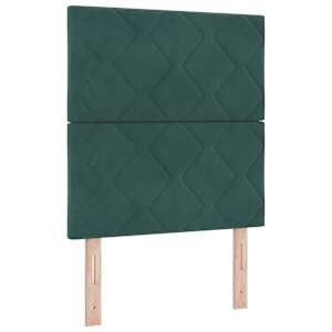 Čelo postele Tmavě zelená 80 cm samet - obrázek 2