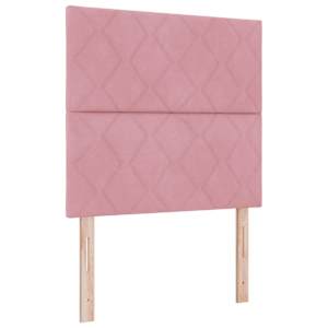 Čelo postele Růžová 90 cm samet - obrázek 2